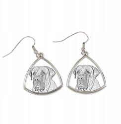 Art-Dog Boerboel háromszög alakú lógós kutya fülbevaló, fényképpel, személyre szabható (5055882476448)