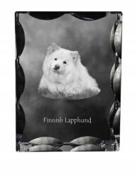 Art-Dog Finn lapphund kutya kép díszes kristályban, ajándéktárgy, lakásdekoráció (5055882448612)