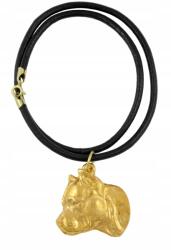 Art-Dog Amerikai Staffordshire terrier aranyozott kutya nyaklánc, medál (5906111285976)
