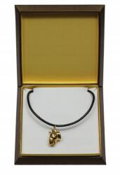 Art-Dog Bulterier aranyozott nyaklánc medál kutyával ajándékdobozban (5906111284115)