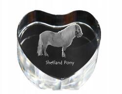 Art-Dog Shetland póni kristály szív fényképpel, asztali dekoráció (5055882447196)