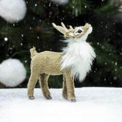  Csillámos szarvú szarvas hamvas prémium 10cm