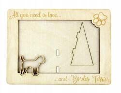 Art-Dog Border terrier gravírozott képkeret kutyával, kutya neve (5906111215478)