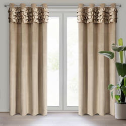 Takoy Draperie ERIN din catifea decorată cu volane fine 140 x 250 cm-HF-432660