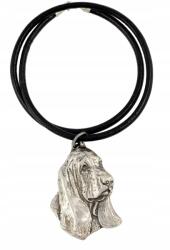 Art-Dog Basset Hound nyaklánc kutyával, szíjas medál, medál (5906111281374)
