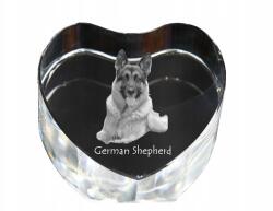 Art-Dog Német juhászkutya kristály szív, dísz, kutya fényképes ajándéktárgy (5055882444713)