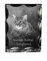 Art-Dog Kuril macska bobtail hosszú szőrű fotó díszes kristályban, ajándéktárgy (5055882449916)
