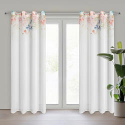 Takoy Draperie ARLENA din material de șifon cu un motiv botanic delicat 135 x 250 cm