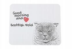 Art-Dog Skót macska lógó egérpad macskával, az Ön fényképével (5055882489691)