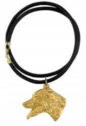 Art-Dog Dalmata aranyozott kutya nyaklánc, szíjas medál (5906111285556)