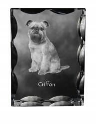 Art-Dog Brüsszeli griffendéles kutya kép díszes kristályban, ajándéktárgy, dekoráció (5055882447752)