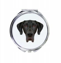  Német kutya kompakt zsebtükör geometrikus kutyával (5056739225509)