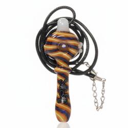 Snoop Dogg Lbs S. W. E. D Dogg Lbs SWED Pipa sticla efect inversat spoon Colier Everyday 70mm -portocaliu
