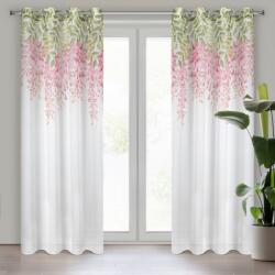 Takoy Draperie JULIETA din etamină mată cu motiv floral 140 x 250 cm