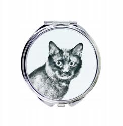 Kuril macska bobtail kompakt zsebtükör macskával fényképpel (5055882482906)