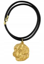 Art-Dog Golden Retriever aranyozott kutya nyaklánc, szíjas medál (5906111285563)