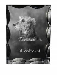 Art-Dog Ír farkaskutya kutya kép díszes kristályban, ajándéktárgy, dekoráció (5055882448223)