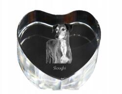 Art-Dog Perzsa agár, kristály szív szaluk, dísz, kutya fényképes ajándéktárgy (5055882446274)