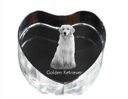 Art-Dog Golden Retriever kristály szív, dísz, kutya fénykép ajándéktárgy (5055882444720)