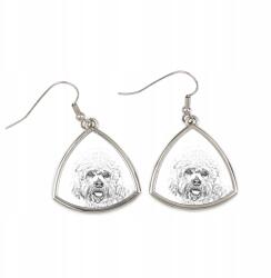 Art-Dog Dandie Dinmont terrier háromszög alakú lógós fülbevaló kutyával, fényképpel (5055882475533)