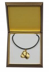 Art-Dog Amstaf Amstaff aranyozott nyaklánc medál kutyával ajándékdobozban (5906111284559)