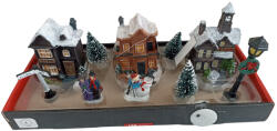 10 részes karácsonyi jelenet világító házikókkal - 2 (MVC_022)
