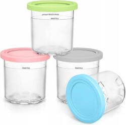 Konyhai Edények Fedővel 473ML Ninja Creami Fagylalthoz 4 Db Bpa Free (4-94541)