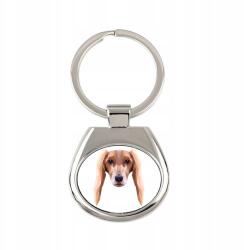 Art-Dog Perzsa agár, Saluki kutya kulcstartó, grafikai kulcstartó (5056739219645)