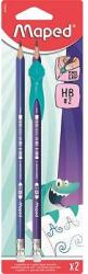 Maped grafitceruza radírral, ceruzafogóval 2 db-os - Kidy Learn (IMA853500)