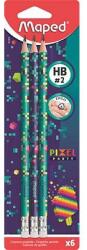 Maped háromszögletű grafitceruza 6 db-os - Pixel Party (IMA851816)