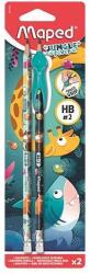 Maped grafitceruza radírral, ceruzafogóval 2 db-os - Jungle Fever (IMA851819)