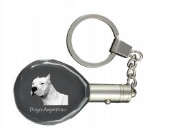 Art-Dog Argentin kutya kristály kulcstartó kutya fotóval, kulcstartó, medál (5055882430174)