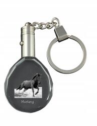 Art-Dog Ló Mustang kristály kulcstartó ló fotóval, kulcstartó, medál (5055882432123)