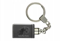 Art-Dog Kerry Blue terrier kristály kulcstartó kutya kulcstartó fényképpel (5055882427259)