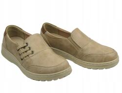 Potocki Női Félcipő Potocki 25-90338 Bézs Puha Bebújós Bőr Talpbetét (25-90338BG)