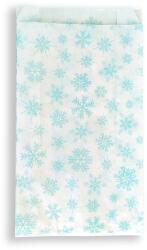 BontaBag 1 kg-os fehér papírtasak menta hópehely design mintával - 100 db (100 db)