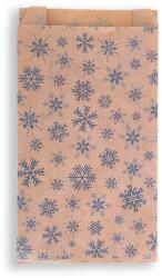 BontaBag 1 kg-os barna papírtasak kék hópehely design mintával - 100 db (100 db)