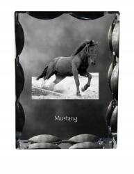 Art-Dog Ló Mustang fotó díszes kristályban, ajándéktárgy, lakásdekoráció (5055882450127)