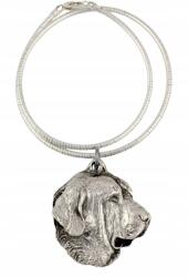 Art-Dog Spanyol masztiff nyaklánc kutyával, medál ezüst kígyó láncon (5906111283118)