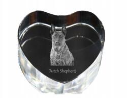 Art-Dog Holland juhászkutya kristály szív, dísz, kutya fénykép ajándéktárgy (5055882446120)