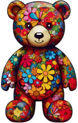 Fa puzzle, színes A5 méretű (medve) (CSWF9410-A)