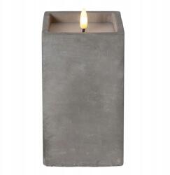 Star Trading Asztali viaszgyertya Led elemes gyertya Beton 16, 50 cm időzítővel (061-39)
