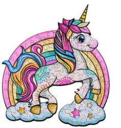 Fa puzzle, színes A3 méretű (unikornis) (CSWF7508-C)