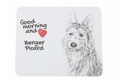 Art-Dog Pikárdiai juhászkutya egérpad kutyával, saját fotóval (5055882491854)