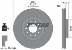 TEXTAR Disc frana TEXTAR 92154703 (92154703)