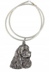 Art-Dog Cocker spániel amerikai nyaklánc kutyával medál ezüst láncon (5906111282166)