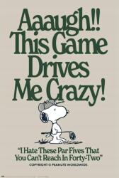 Grupoerik Snoopy Ez a játék az őrületbe kerget poszter 61x91, 5 cm