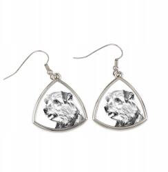 Art-Dog Norfolk terrier háromszög alakú lógós fülbevaló kutyával, fényképpel (5055882475281)