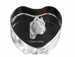 Art-Dog Cane Corso kristály szív, dísz, ajándéktárgy kutya fotóval (5055882444621)