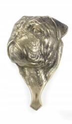 Art-Dog Bullmastiff sárgaréz ajtócsengő kutyával, retro ajtódísz (5906111247172)